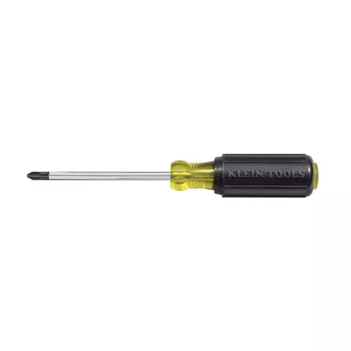Klein Tools 603-4, #2 Phillips Screwdriver, 4-Inch Round Shank