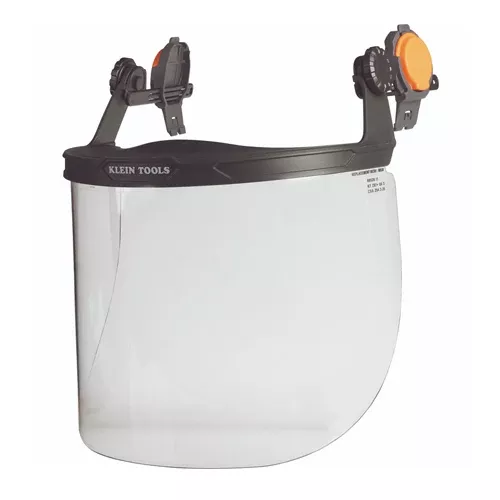 Klein Tools 60528, Face Shield, Full Brim Hard Hat, Clear
