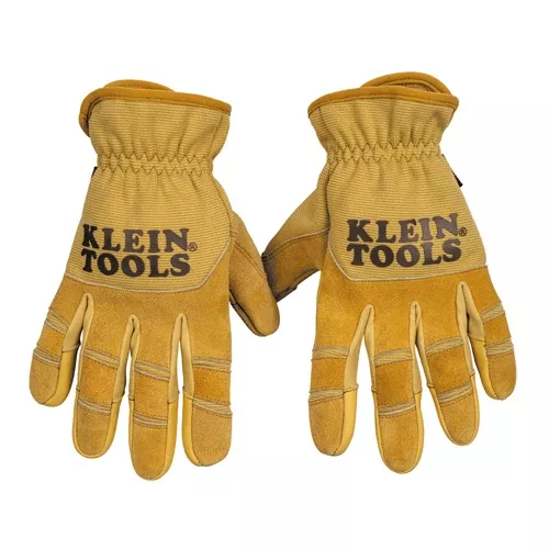 Klein Tools 60608, Leather All Purpose Gloves, Large