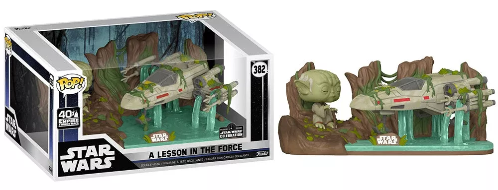 A Lesson in the Force (Yoda & X-Wing) 382 – 2020 Star Wars Celebration Exclusive [light damage]