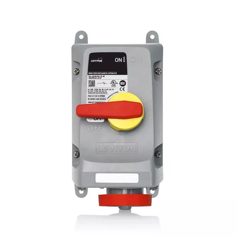 LEV IEC Pin & Sleeve Mechanical Interlock, 30A/480V By Leviton 430MI7WLEV