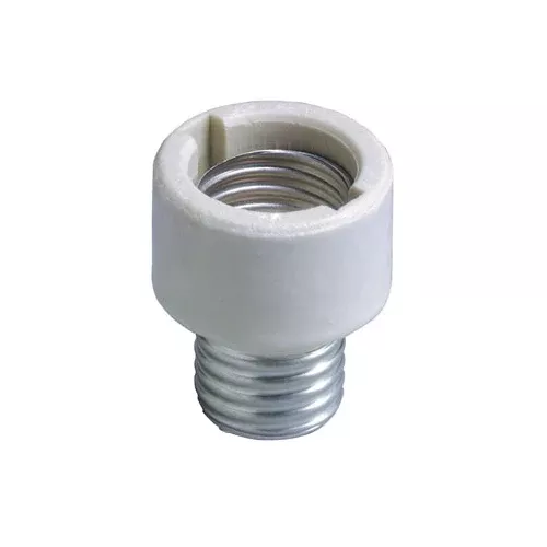 Leviton 2005, Adapters and Extensions, Medium-Medium Base, One-Piece, Incandescent, Glazed Porcelain Lampholder, 1-1/4 Inch, To Be Used in Porcelain Sockets Only, White