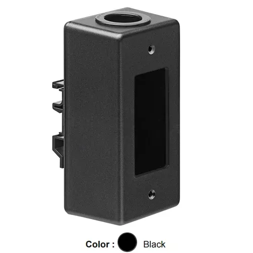 Leviton 41089-DN, Quickport DIN Rail-Mount Box, Empty, Black