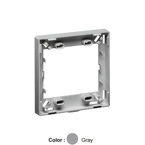 Leviton 41290-DRG, Multimedia Outlet System (MOS) Fiber Storage/Spacer Ring, Gray