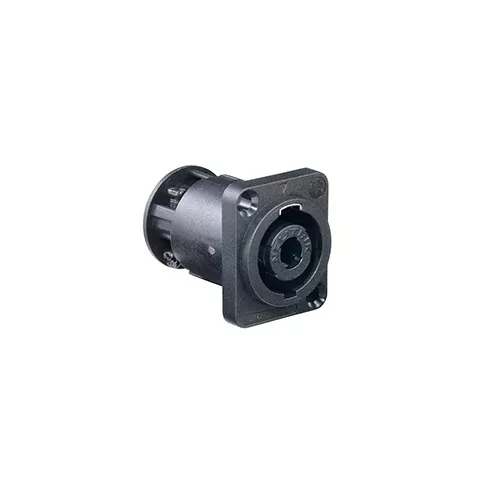 Leviton 41297-SP4, Multimedia Outlet System (MOS) speakON Connector, 4-Pole, 1.5 Units High, Screw Terminal