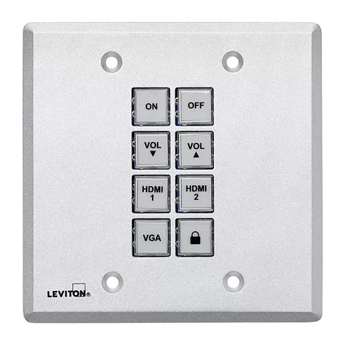 Leviton 41920-CP8, 8-Button Control Panel Wallplate