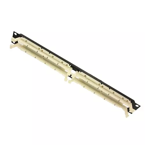 Leviton 41DBR-1F5, Cat 5e 110-Style Rack-Mount Wiring Block Kit, Includes 100-Pair 1RU Panel, Labels, and (20) Cat 5e C-5 Clips