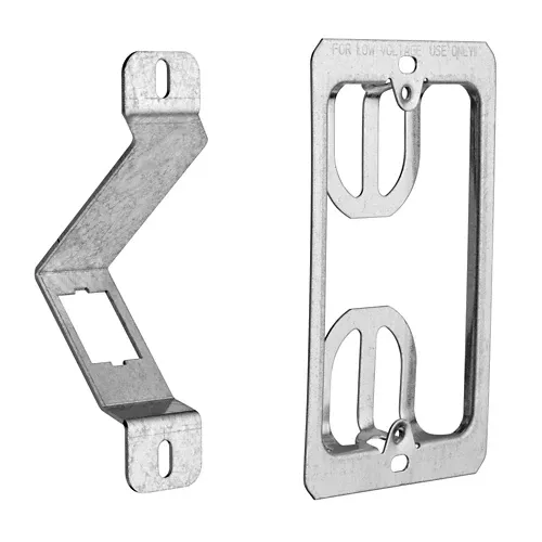 Leviton 49223-BAK, Quickport In-Wall BracketsKit, Includes Bracket and Single-Gang Wallplate Mounting Bracket