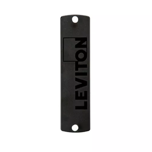 Leviton 5F100-PLT, SDX Precision Molded Fiber Adapter Plate (Black), Blank