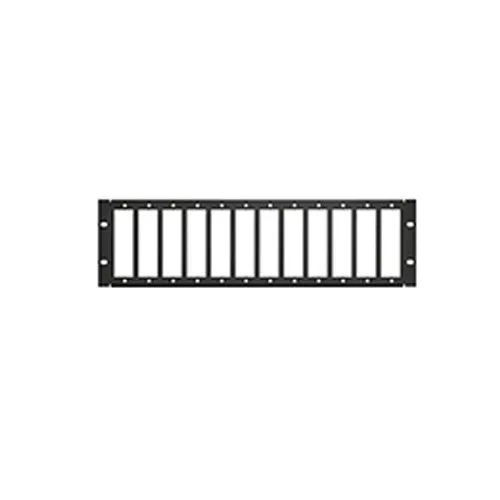 Leviton 5R3UE-OPX, 500i SDX 3RU Fiber Flat Patch Panel, Empty, Accepts up to (12) SDX Adapter Plates or (12) SDX MTP Cassettes, Black