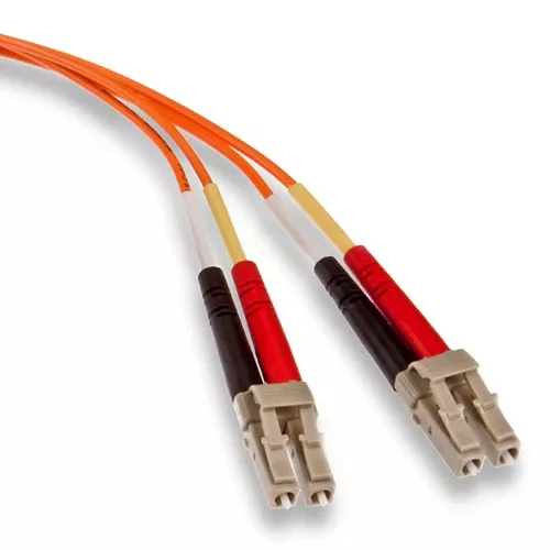 Leviton 62DLC-M02, Economy Fiber Optic Patch Cord, 62.5/125 um Multimode OM1, OFNR Duplex, LC-LC, 2 Meters