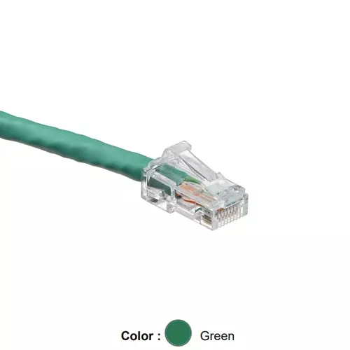 Leviton 6D460-1G, Cat 6 UTP Standard Patch Cord, CM (PVC), 1 ft (0.3 m), Green
