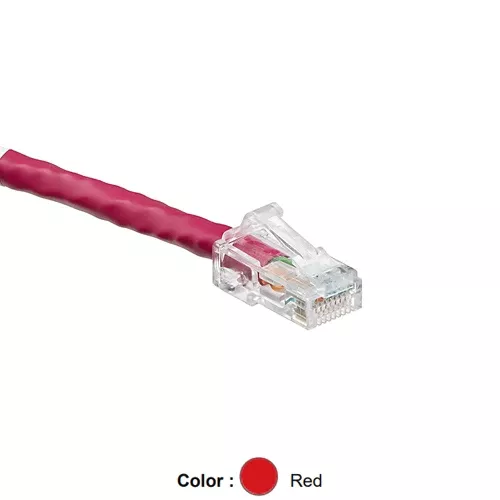 Leviton 6D460-1R, Cat 6 UTP Standard Patch Cord, CM (PVC), 1 ft (0.3 m), Red