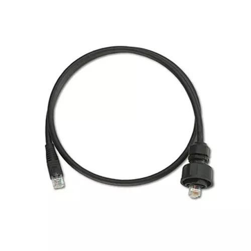 Leviton D6721-3E, Duraport Industrial Cat 6 Patch Cord, Industrial Plug-to-RJ-45 Plug, 3 Feet, Black
