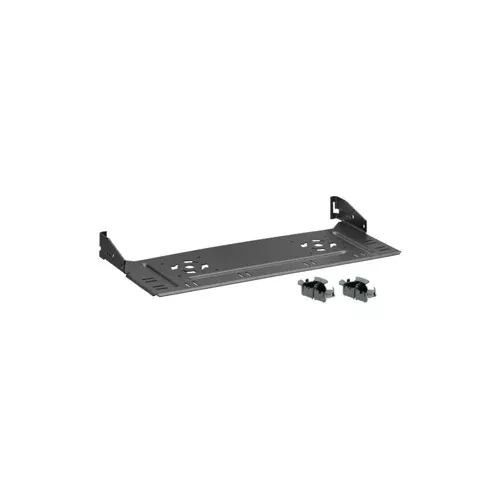 Leviton E2XHD-CMB, e2XHD Rear Cable Manager for Angled Panel, with Fiber Storage Rings (Four Quarter-Round Rings)