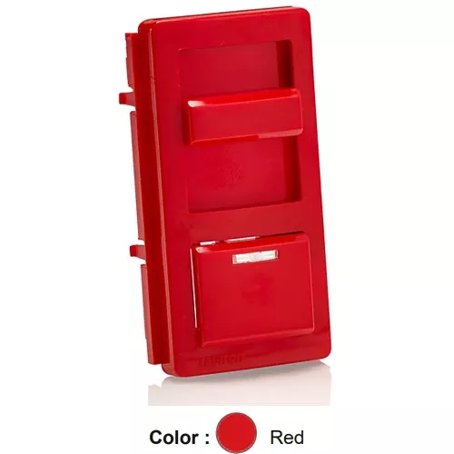 Leviton IPKIT-R, Color Change Kit for IllumaTech Preset Slide Dimmer, With LED Locator Light, Red