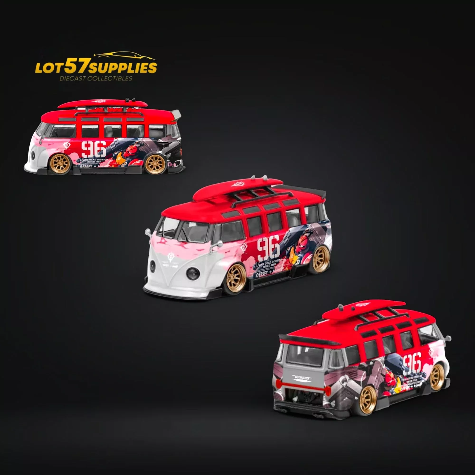 LF Model Volkswagen T1 Kombi WideBody Akiba #96 Livery 1:64