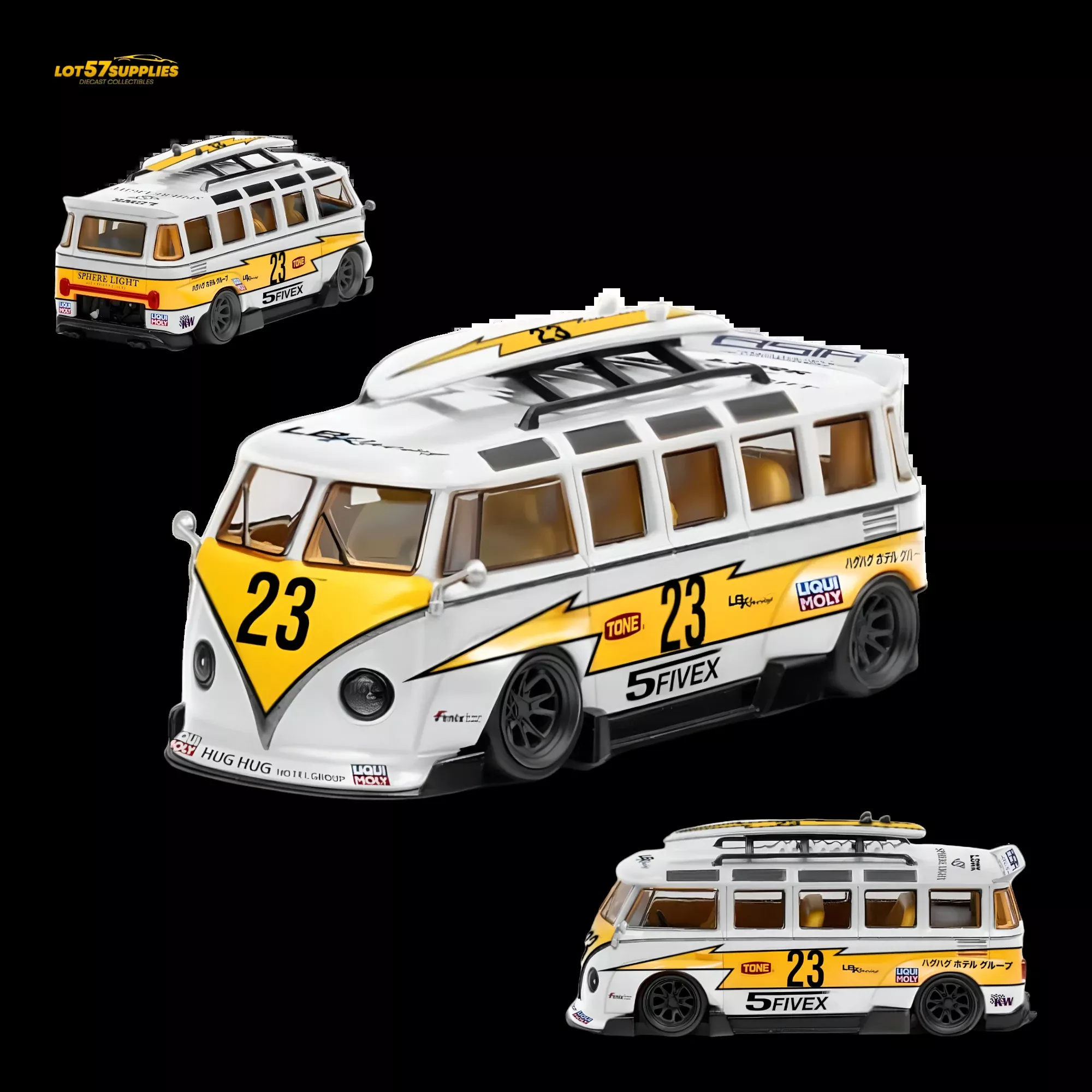LF Model Volkswagen T1 Kombi WideBody Surfboard 1:64