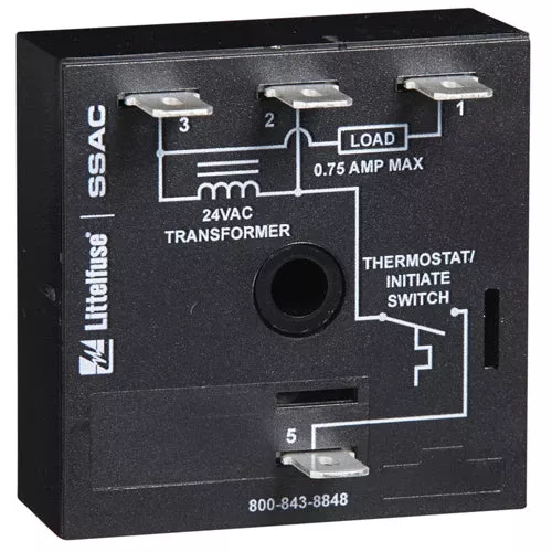Littelfuse CT1S8, Delay on Make/Delay on Break Timer Series, 24VAC, Off-Delay, On-Delay Time Delay Relay Fixed, 1 Sec, 8 Sec Delay Chassis Mount
