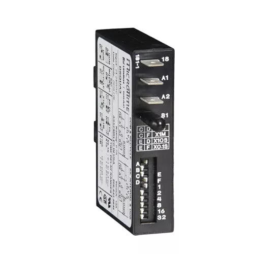 Littelfuse DSTUD3, DSQU / DSTU Series, 9-110VDC, Programmable (Multi-Function) Time Delay Relay SPST-NO (1 Form A) 0.1 Sec ~ 63 Min Delay DIN Rail