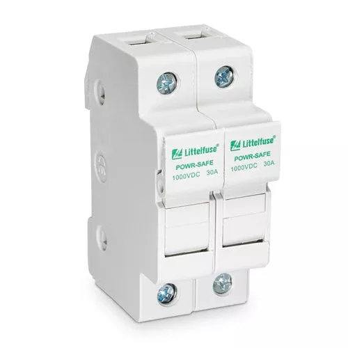 Littelfuse LPHV 30A POWR-SAFE 10x38mm Dead Front Fuse Holder, 2 Pole, 1000Vdc, LPHV002