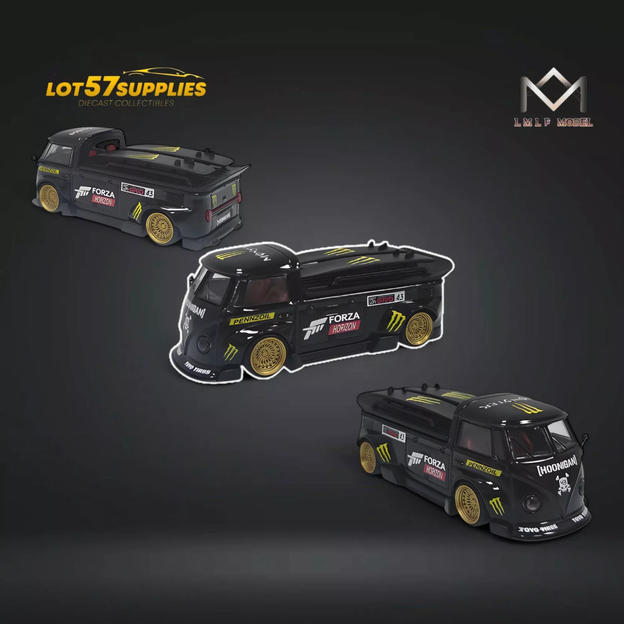 LMLF Volkswagen T1 Bus Forza Monster Livery 1:64
