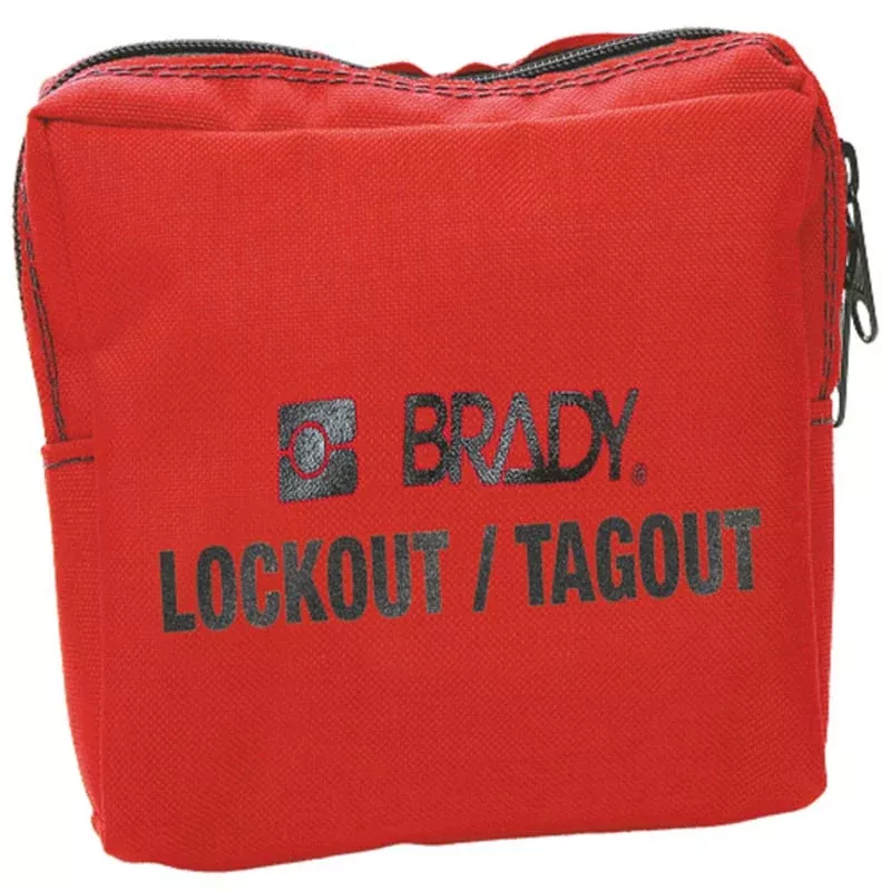 Lockout Belt Pouch, Red 5 In X7 In By Brady 51172