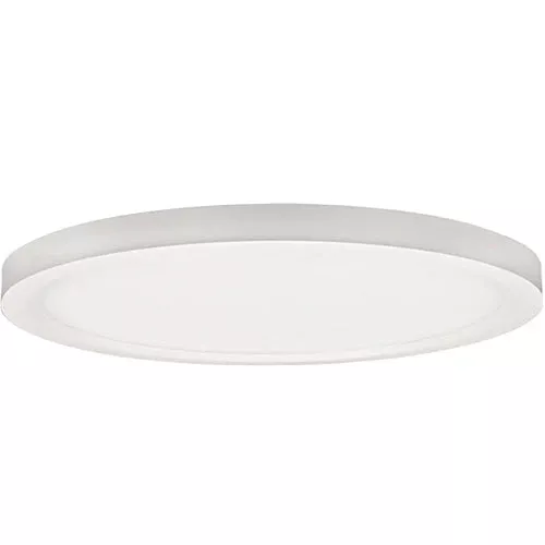 Lotus ADS12R9-5CCT-WH, 12" Surface Mount Edgelit Disk, 5CCT User Selectable, 22W, 120VAC, 90+ CRI, Dimmable, White Trim