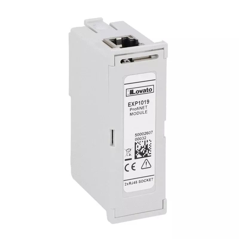 Lovato EXP1019, Expansion Module for Flush-Mount Power Analyzers DMG Series, Opto-Isolated Profinet Interface