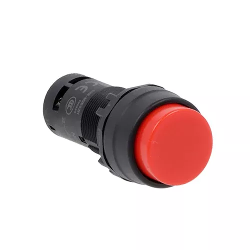 Lovato LMPB204T11, Monoblock Pushbutton Actuator, Spring Return, Extended, 1NO+1NC Screw Terminals