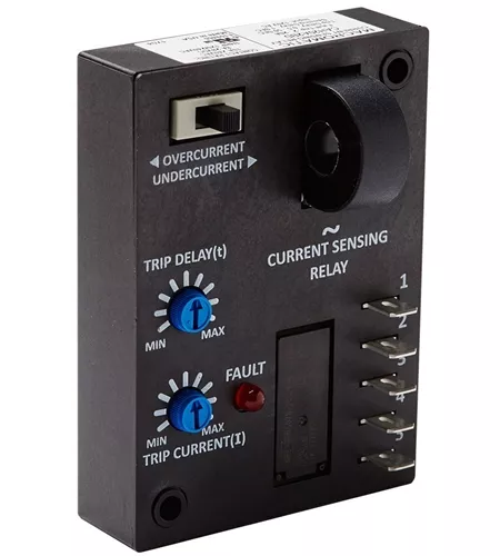 Macromatic CAH05A2BD Current Sensing Relay 0.5-5A, 120V, 0.5-50 Sec, 1 Sec Delay
