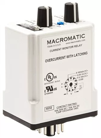 Macromatic CAP10AD62 120V Plug-in Overcurrent Sensing Relay