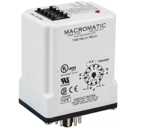 Macromatic TD-78126 Multi-Function 12V Programmable Time Delay Relay