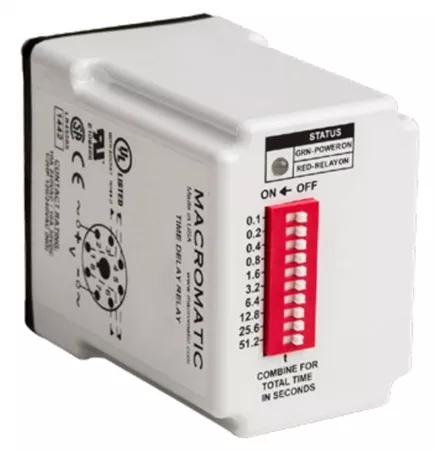 Macromatic TD-81522-43 1 - 1023 Min Single Shot 120V Time Delay Relay