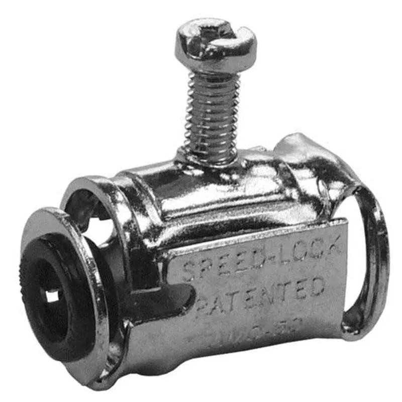MC/AC/FM Cable Connector, Duplex, Screw Clamp, 1/2″ By Appleton AMC5075