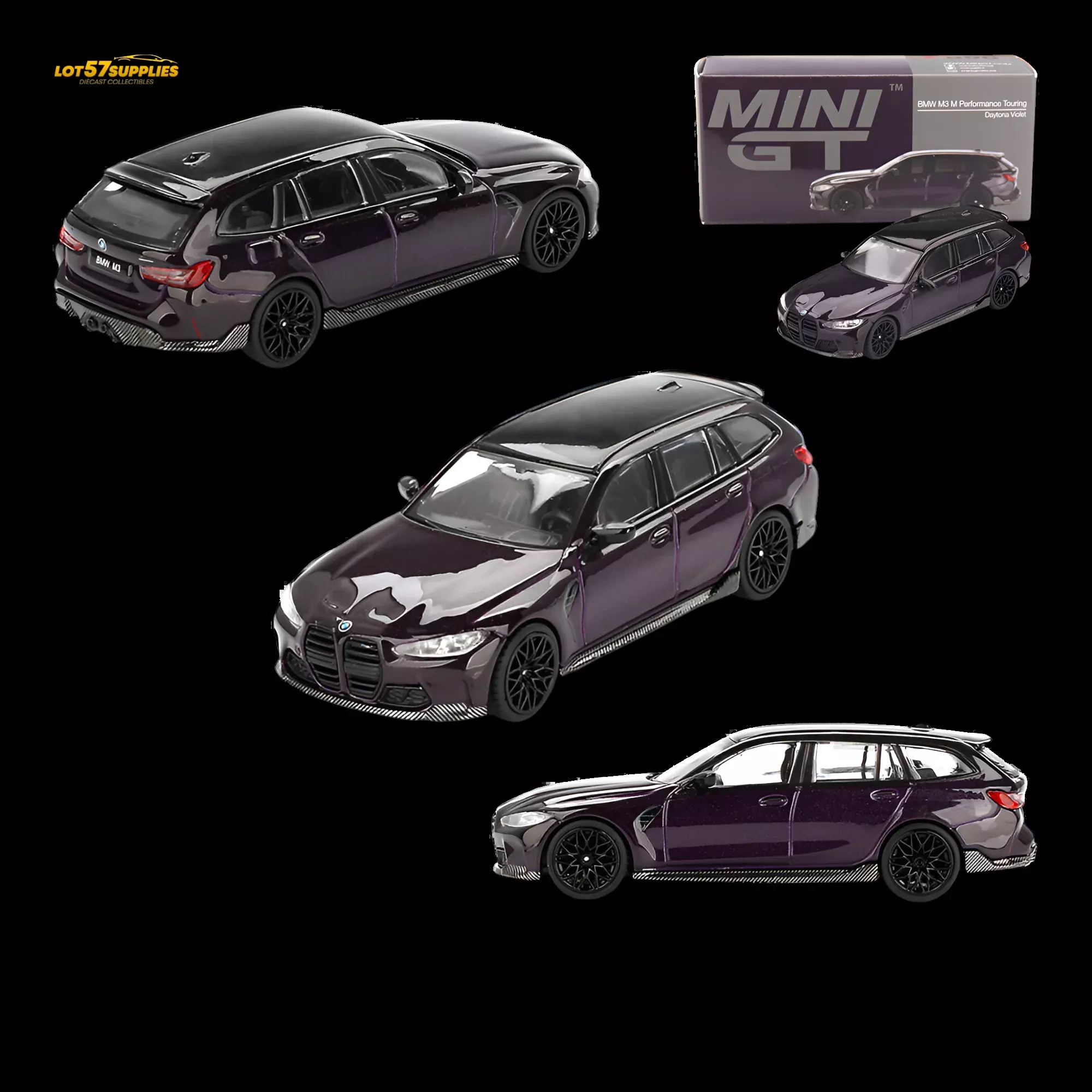 Mini GT BMW M3 M Performance Touring Daytona Violet 1:64