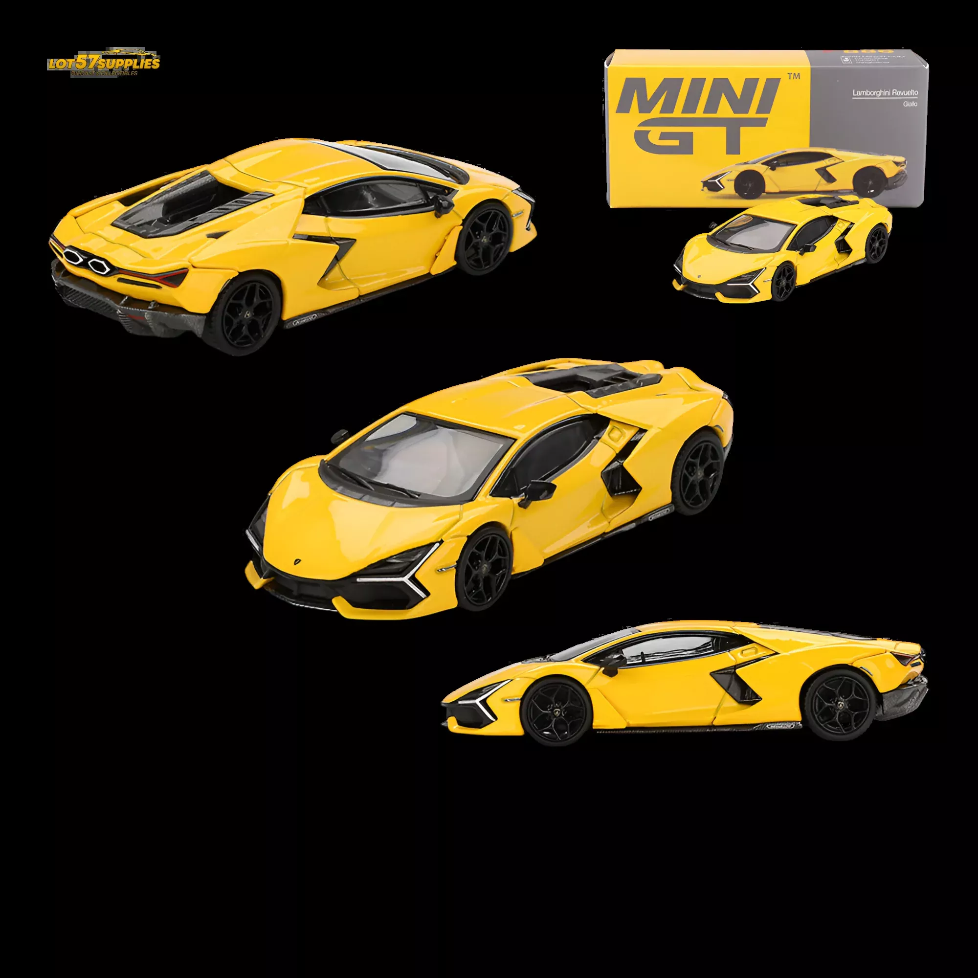 Mini-GT Lamborghini Revuelto Giallo 1:64