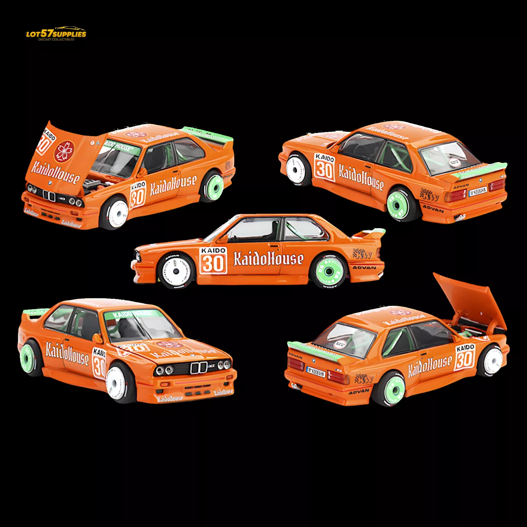 Mini GT x Kaido House BMW M3 E30 Orange 1:64