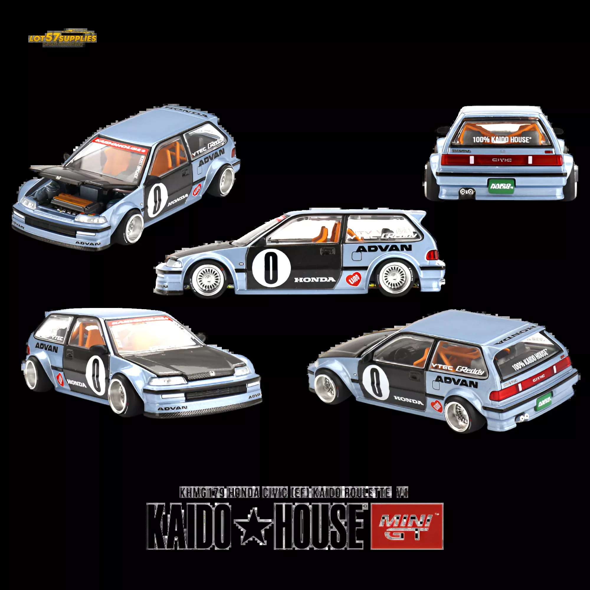 Mini GT x Kaido House Honda Civic EF 1:64