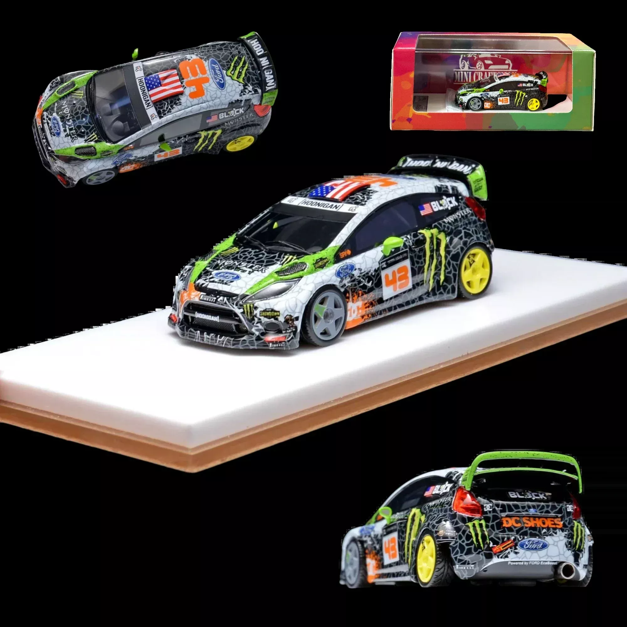 MiniCraftsman Ken Block Ford Fiesta Gymkhana Livery 1:64