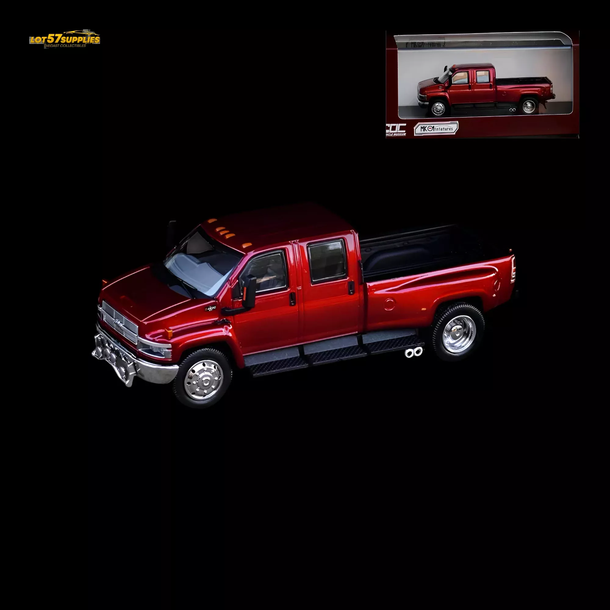 MK Miniatures & GOC Chevrolet Kodiak Metallic Red 1:64