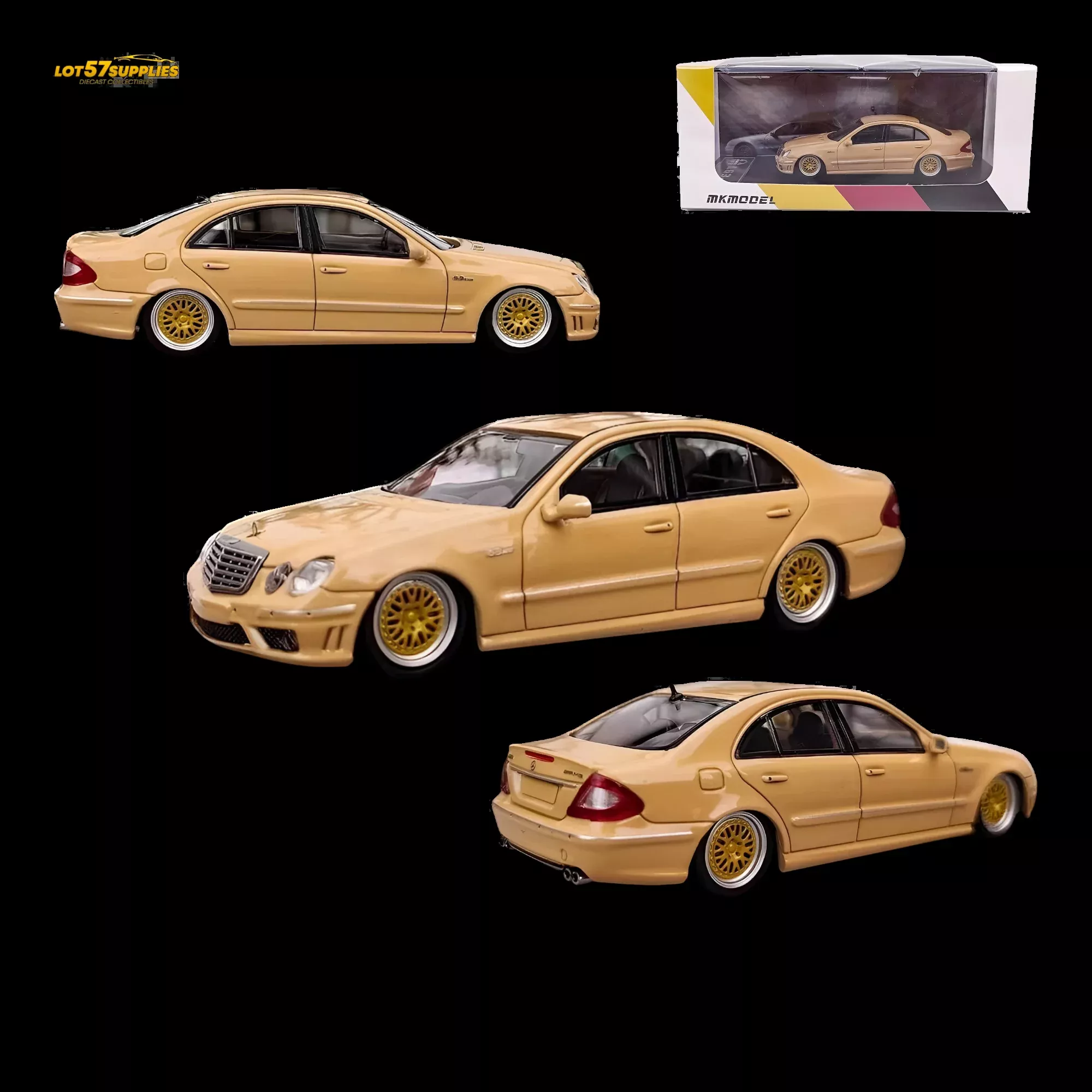 MK Model Mercedes-Benz E63 AMG W211 Desert Yellow 1:64