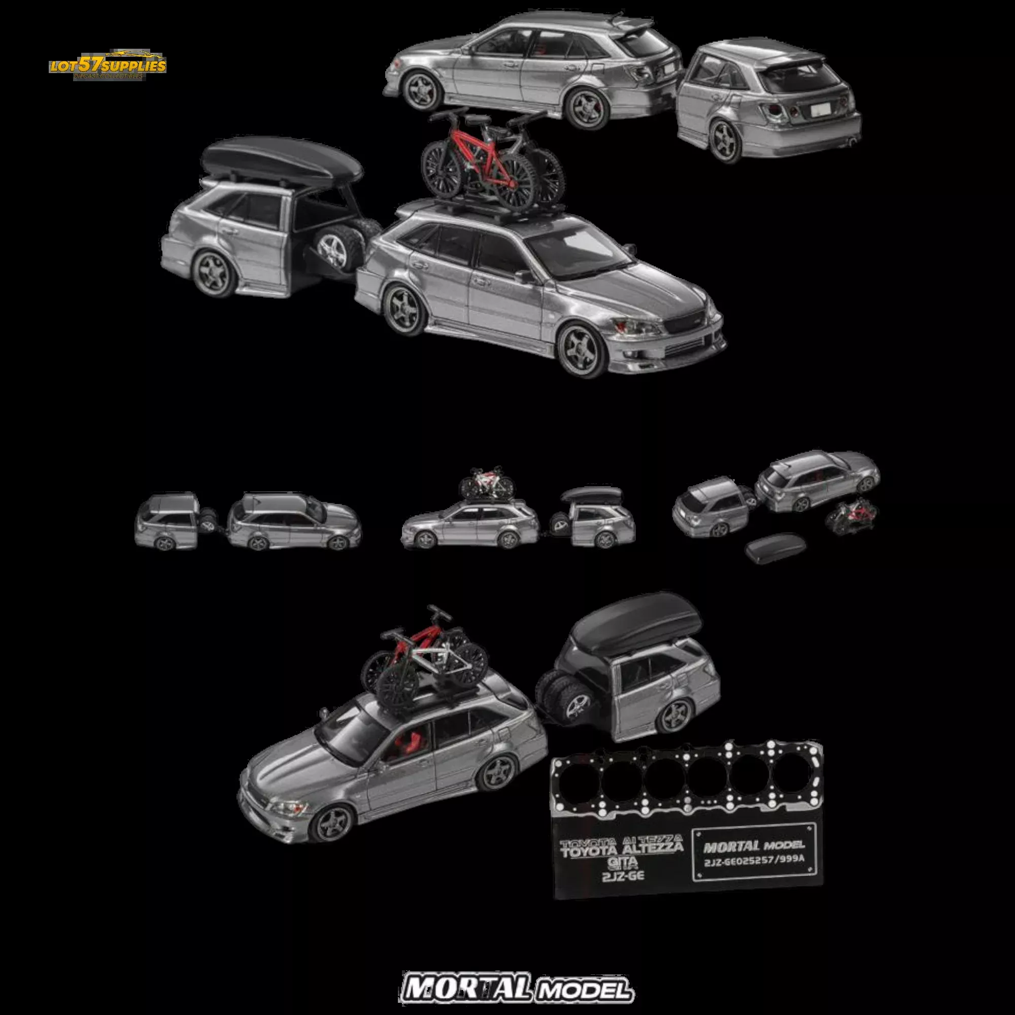 Mortal Altezza Gita ELIXIR Silver Gray Trailer 1:64