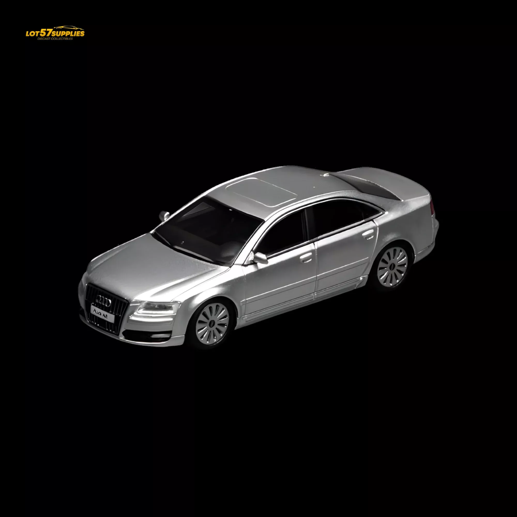 MOTORHELIX Audi A8 D3 Facelift Silver 1:64