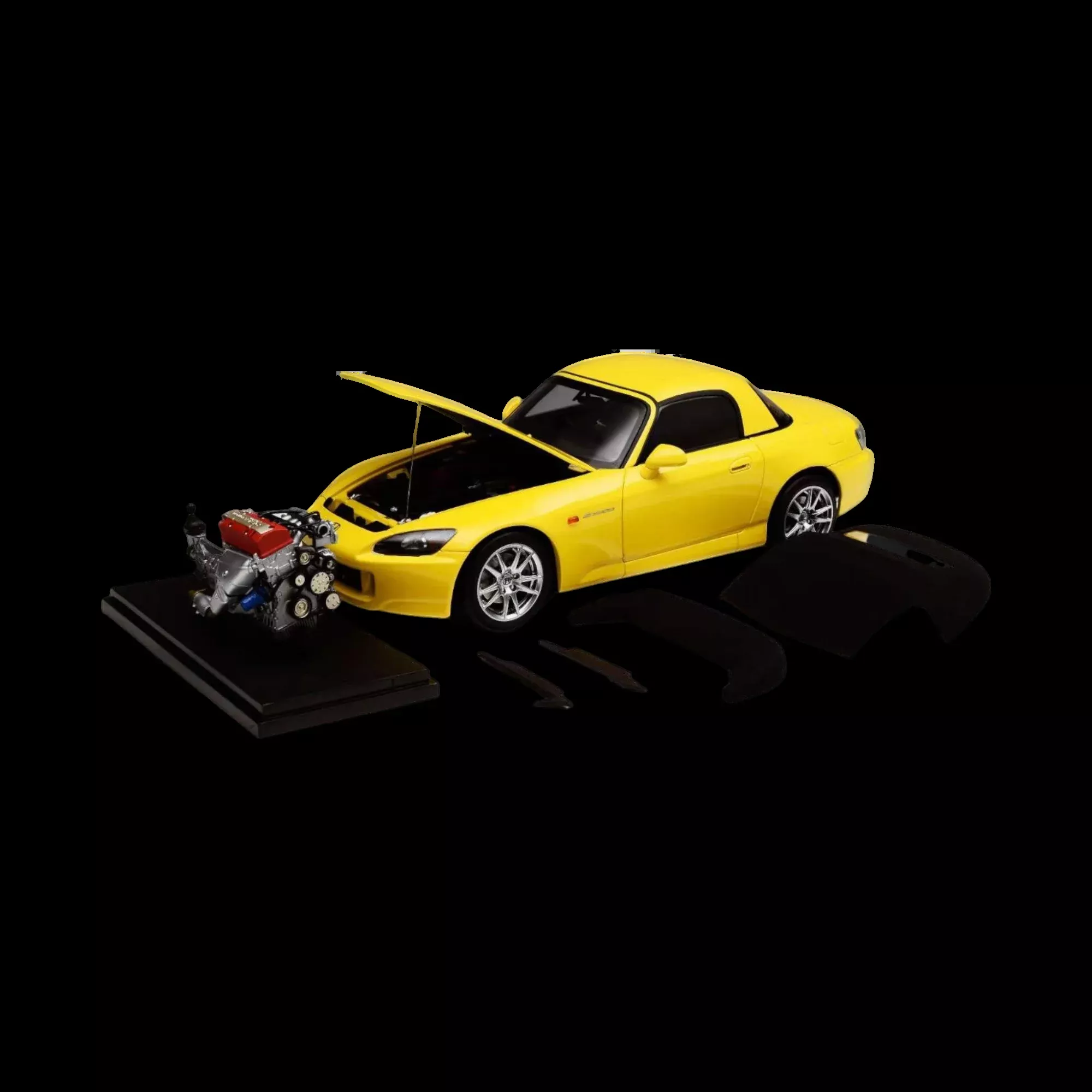 MOTORHELIX Honda S2000 AP2 Indy Yellow Pearl 1:18 Scale