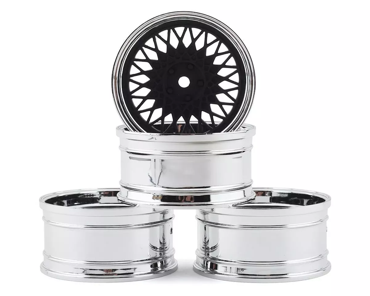MST 501 Wheel Set (Flat Black) (4) (Offset Changeable) w/12mm Hex