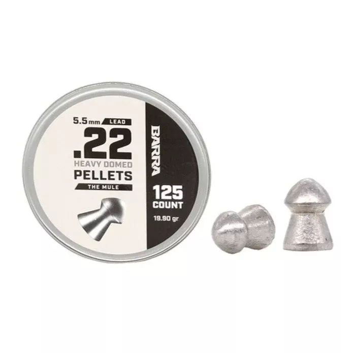Mule Heavy Domed .22 Caliber Pellets – 125 Count