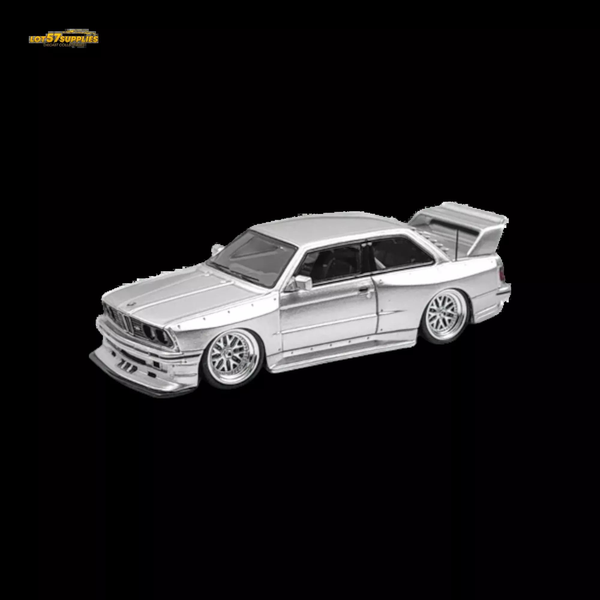 NA BMW E30 Wide-Body Silver 1:64