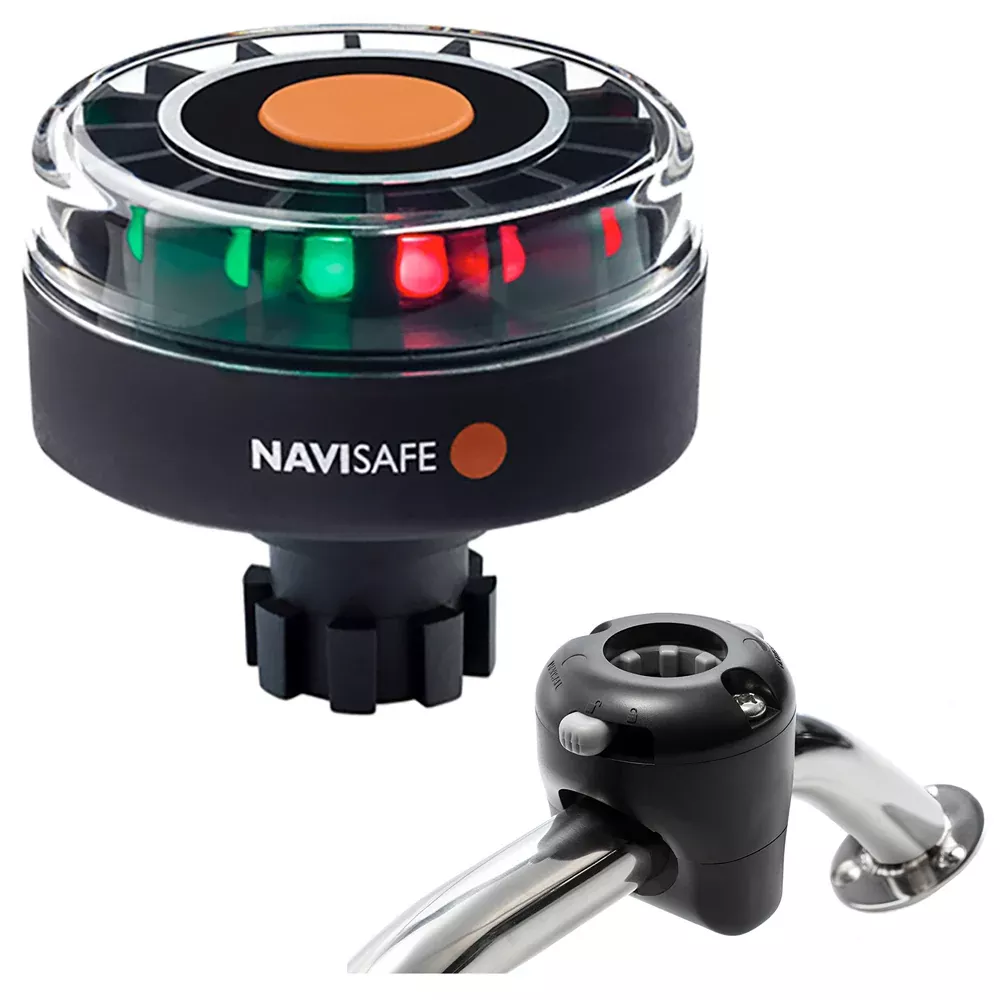 Navisafe Navilight Tricolor 2NM w/Navibolt BaseRail Mount – Black [342KIT]