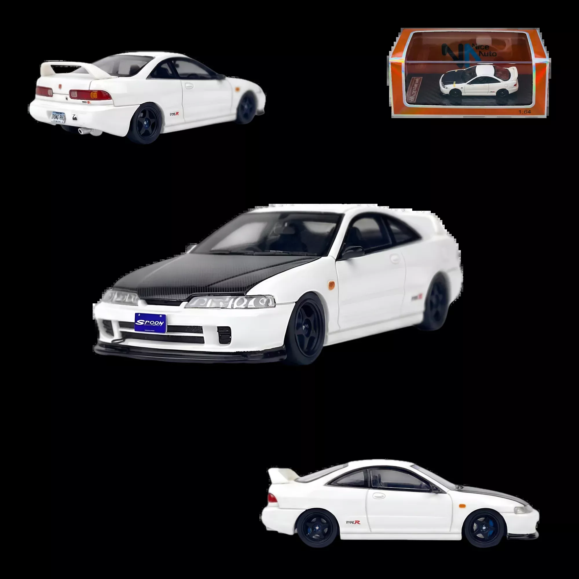 Nice Auto Honda Integra DC2 White Resin 1:64